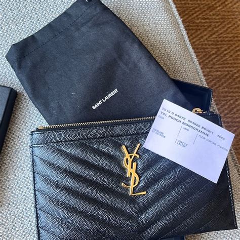 ysl zip pouch review|ysl pouch monogramme.